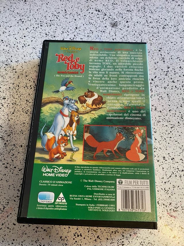 Disney red e toby nemiciamici vhs