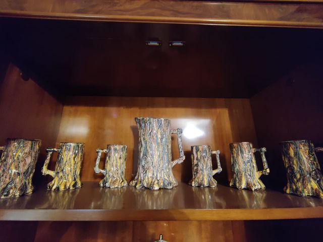 JUEGO SANGRIA - JARRA GRANDE Y 6 PEQUEÑAS