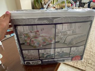 Colcha + 2 fundas para cojines