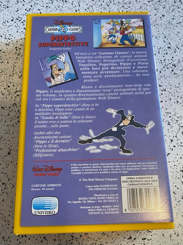 Disney pippo superdetective vhs