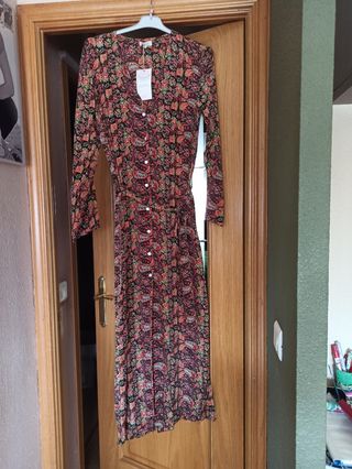 Vestido largo flores