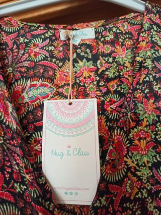 Vestido largo flores