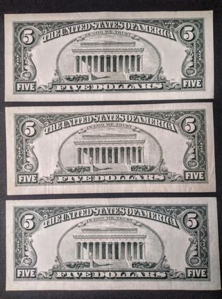 Antiguos 5 dolares U.S.A 