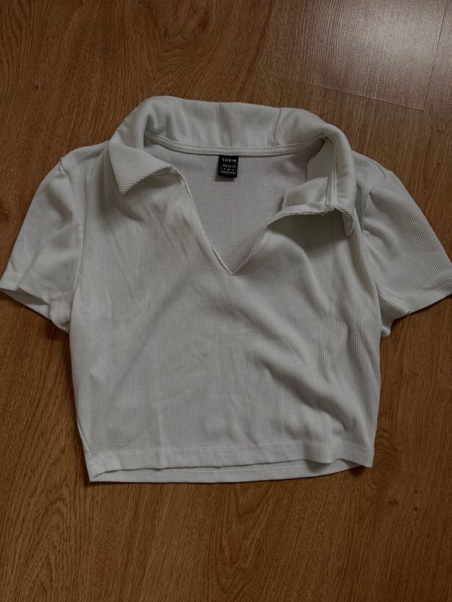 Camiseta manga corta blanca de Shein