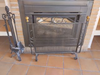 Juego chimenea y parachispas