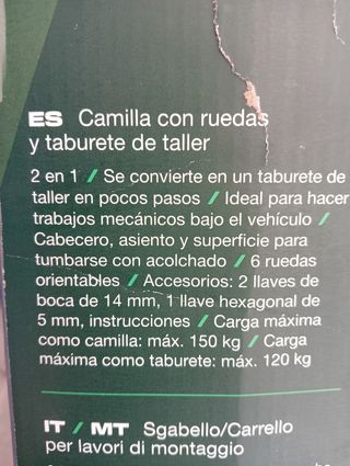 Camilla Taller 2 en 1 PARKSIDE