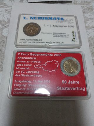 MONEDA 2 EUROS AUSTRIA 2005