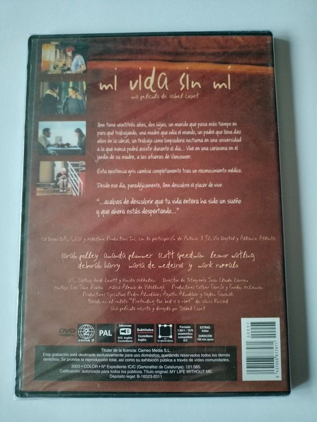 Mi vida sin mi. DVD