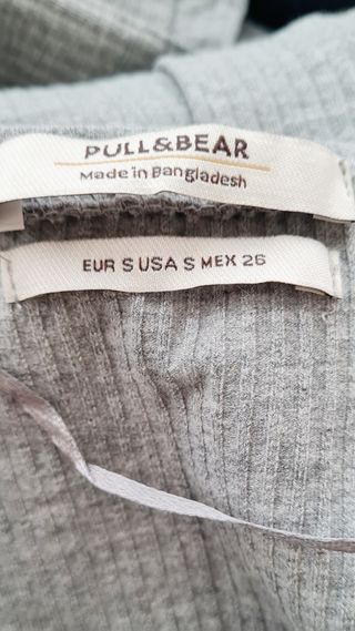 Vestido ajustado gris - Pull and Bear -