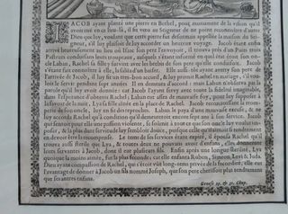 Antica stampa con cornice nera del 1800