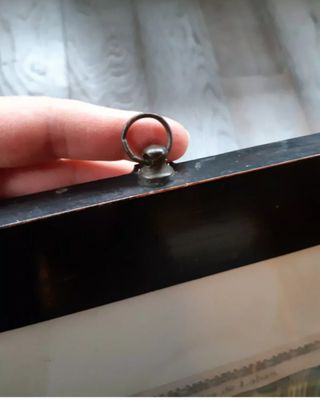 Antica stampa con cornice nera del 1800