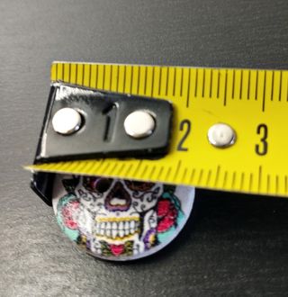 Lotto Pz.20 Bottoni Legno Skull