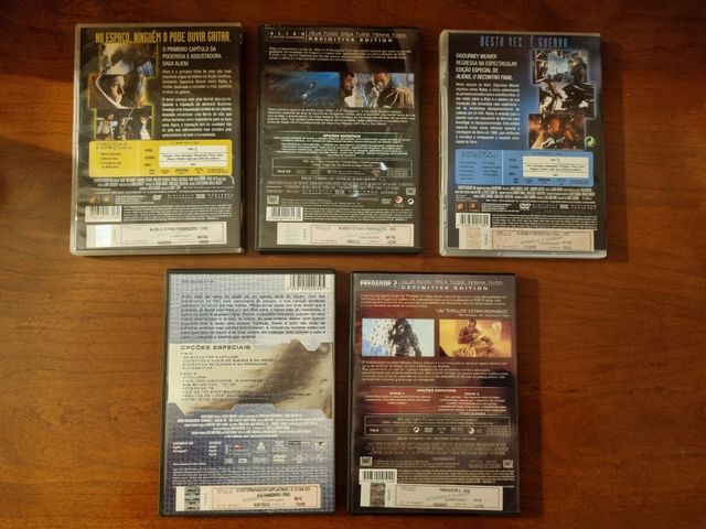 Terminator 2 Predator 2 Alien Aliens DVD movies
