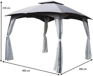 Carpa de jardín para fiestas de 3 x 4 m + juego