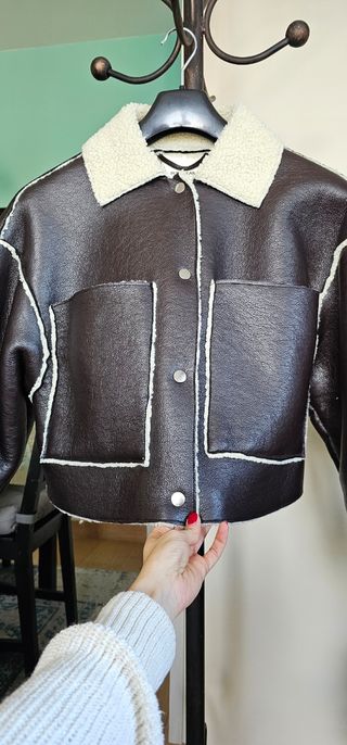 Cazadora polipiel borreguillo