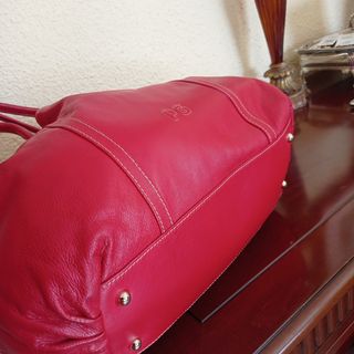 BOLSO DE PIEL ROJO DE PURIFICACIÓN GARCÍA