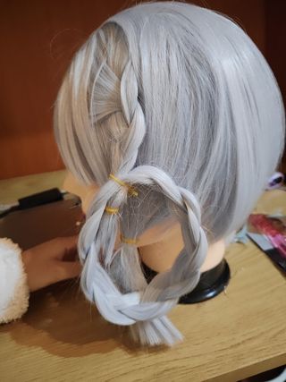 ayaka kamisato peluca flower blooming cosplay 