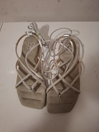 Sandali bassi donna vero cuoio