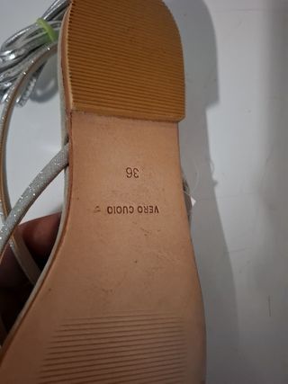 Sandali bassi donna vero cuoio