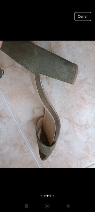 Sandalias Verdes Militar Pinkie