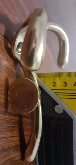 Bronce percha antigua náutica. Perchero antiguo.