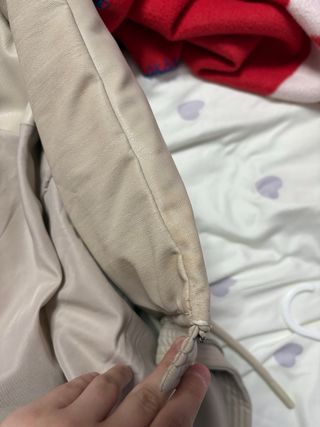 Chaqueta acolchada de piel