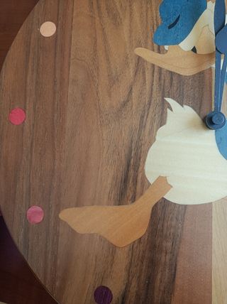 Orologio paperino realizzato a mano