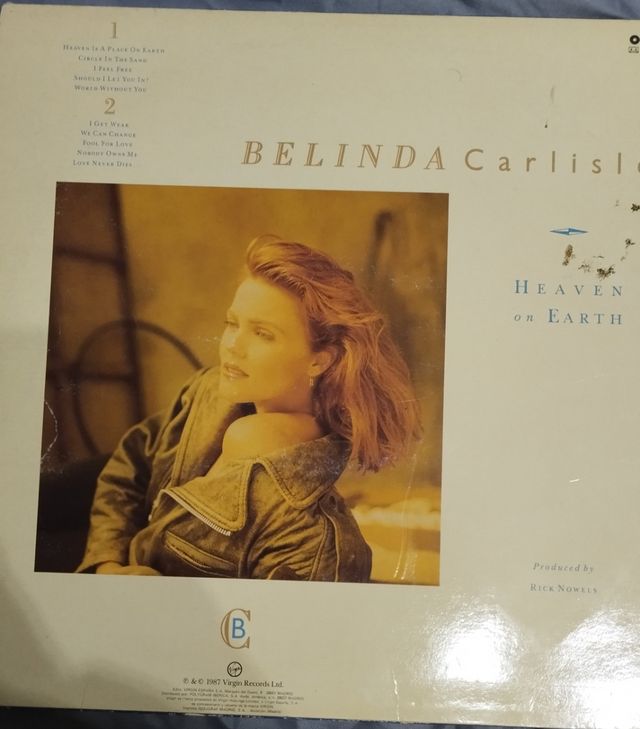Vinilo Belinda Carlisle - Heaven On Earth
