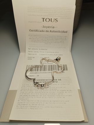 TOUS COLGANTE XL PLATA 925
