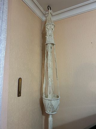 Colgador maceta macramé
