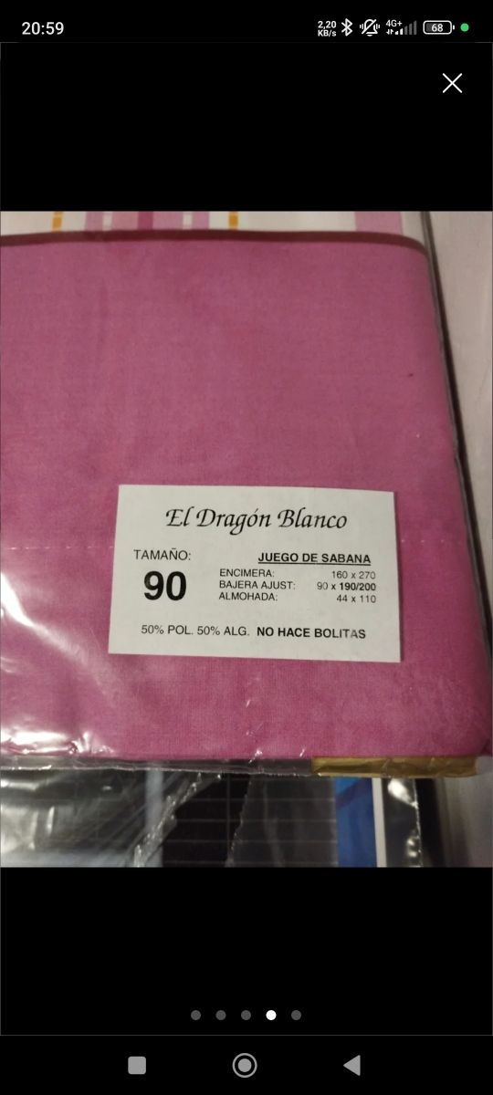 Sabana de 90 OFERTA Dragón Blanco nueva de excele