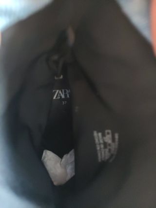 Zara botines de tejidos cowboy 