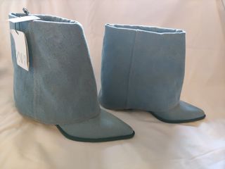 Zara botines de tejidos cowboy 