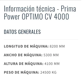 Maquina Corte de chapa por láser