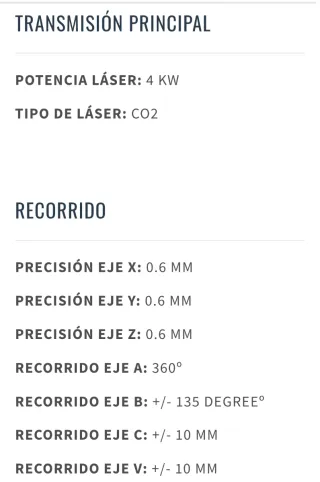 Maquina Corte de chapa por láser