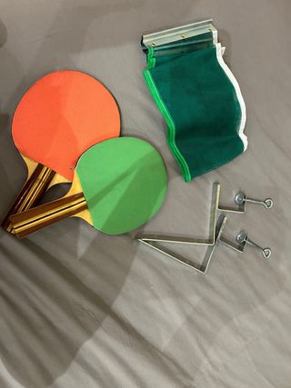 Red de ping pong y palas