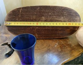 Cane terrier legno primi '900 porta fiam