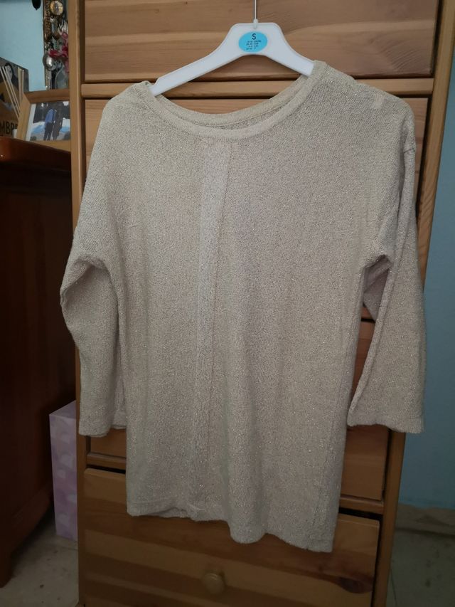 Jersey punto mude y dorado