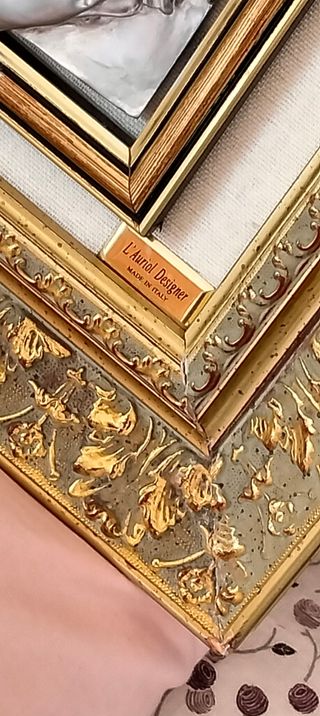 CUADRO SAGRADA FAMILIAREPUJADO en PLATA