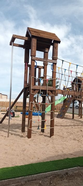 PARQUE INFANTIL MEGA PUENTE EQUILIBRIO BOMBEROS