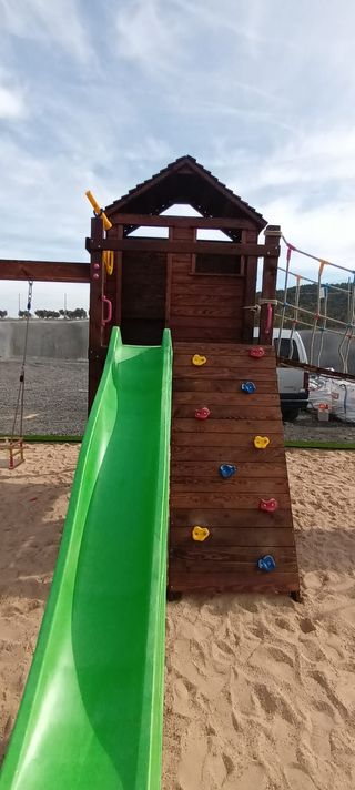 PARQUE INFANTIL MEGA PUENTE EQUILIBRIO BOMBEROS 