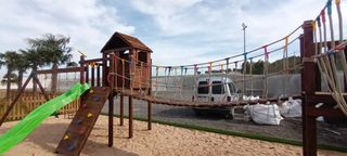 PARQUE INFANTIL MEGA PUENTE EQUILIBRIO BOMBEROS 