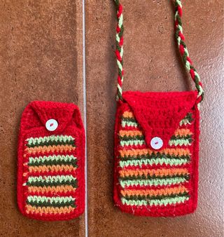 Bolsas hechas a ganchillo