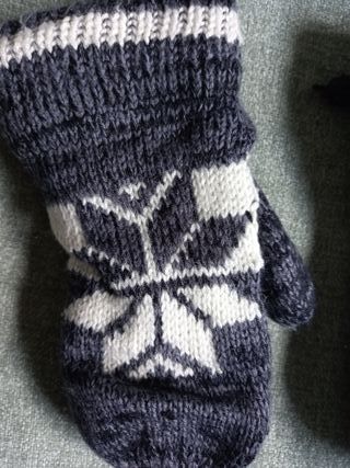 Conjunto de gorro peruano + manoplas