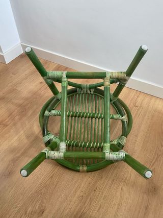 Silla infantil de ratán