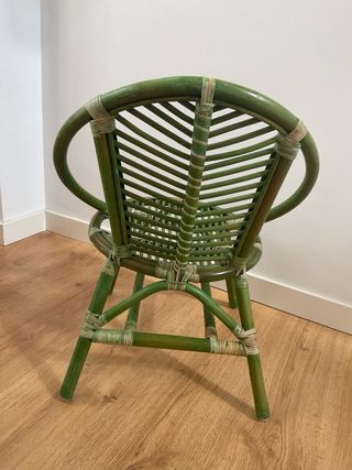 Silla infantil de ratán