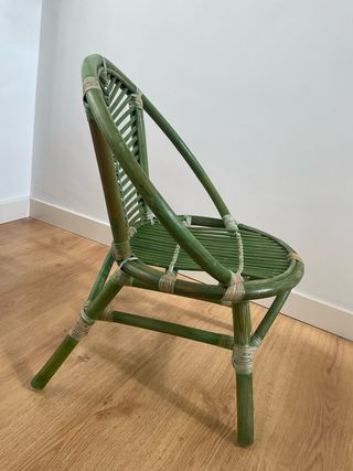 Silla infantil de ratán