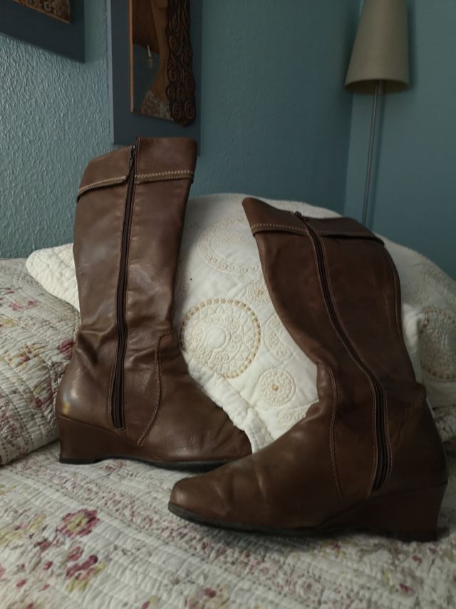 Botas de piel