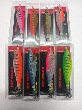 8pcs de señuelos jigging de calamar 