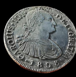 8 reales Carlos IIII 1803 N. Guatemala